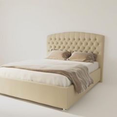 Кровать Берлин без основания 1200 (экокожа бежевая) в Приобье - priobie.mebel24.online | фото