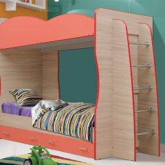 Кровать детская 2-х ярусная Юниор-1.1 (800*2000) ЛДСП в Приобье - priobie.mebel24.online | фото