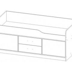 КАПРИЗ-18 Кровать 800 двухъярусная без рисунка в Приобье - priobie.mebel24.online | фото