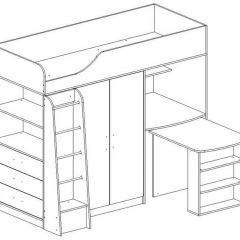 КАПРИЗ-8 Кровать 800 двухъярусная без рисунка в Приобье - priobie.mebel24.online | фото