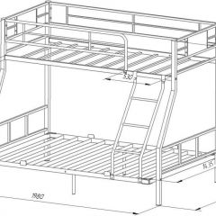 Кровать двухъярусная «Гранада-1 140» в Приобье - priobie.mebel24.online | фото 6