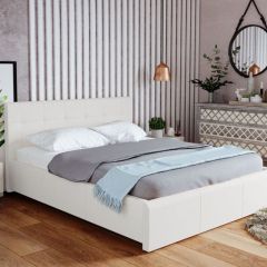 Кровать Лаура с латами Nice White 1400x2000 в Приобье - priobie.mebel24.online | фото