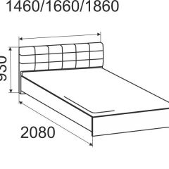 Кровать Лита с подъемным механизмом 1800*2000 в Приобье - priobie.mebel24.online | фото 3