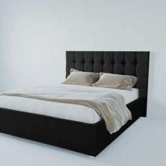 Кровать Венеция без основания 1600 (экокожа кольт ч) в Приобье - priobie.mebel24.online | фото