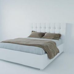 Кровать Венеция без основания 1800 (экокожа белая) в Приобье - priobie.mebel24.online | фото