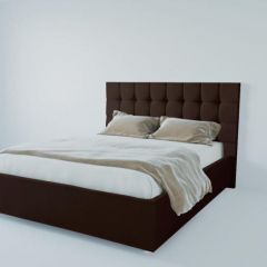 Кровать Венеция без основания 800 (экокожа коричневая) в Приобье - priobie.mebel24.online | фото
