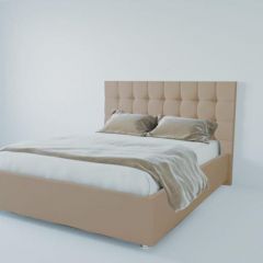 Кровать Венеция без основания 1200 (велюр светло-серый) в Приобье - priobie.mebel24.online | фото