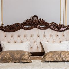 Кровать с мягким изголовьем Афина 1800 (караваджо) в Приобье - priobie.mebel24.online | фото 4