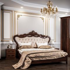 Кровать с мягким изголовьем Афина 1800 (караваджо) в Приобье - priobie.mebel24.online | фото 5