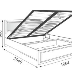 Кровать 1.6 Беатрис М11 с мягкой спинкой и ПМ (дуб млечный) в Приобье - priobie.mebel24.online | фото 3