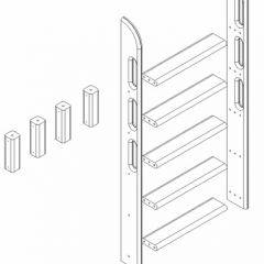 Кровать Сонечка 2-х ярусная (модульная) в Приобье - priobie.mebel24.online | фото 12