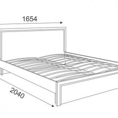 Кровать 1.6 Беатрис М07 Стандарт с ортопедическим основанием (дуб млечный) в Приобье - priobie.mebel24.online | фото