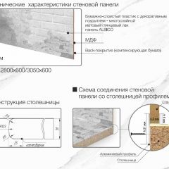 Кухонный фартук со столешницей (А-01) в едином стиле (3050 мм) в Приобье - priobie.mebel24.online | фото 7