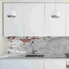 Кухонный фартук со столешницей (А-01) в едином стиле (3050 мм) в Приобье - priobie.mebel24.online | фото