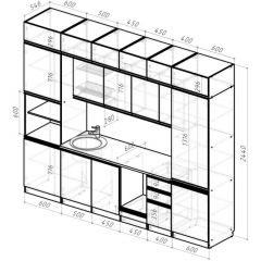 Кухонный гарнитур Адажио люкс 3000 мм в Приобье - priobie.mebel24.online | фото 2