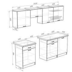 Кухонный гарнитур Кремона (2.4 м) в Приобье - priobie.mebel24.online | фото 3