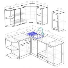 Кухонный гарнитур Лариса прайм 3 1500х2000 мм в Приобье - priobie.mebel24.online | фото 2