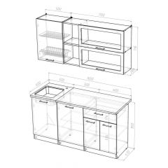 Кухонный гарнитур Лариса стандарт 3 1600 мм в Приобье - priobie.mebel24.online | фото 2