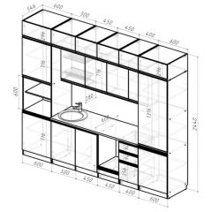 Кухонный гарнитур Лоретта люкс 3000 мм в Приобье - priobie.mebel24.online | фото 2