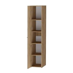 Квадро П-1 Пенал 1дв (ЛДСП дуб крафт золотой) в Приобье - priobie.mebel24.online | фото 2