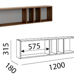 Лимба (гостиная) М11 Полка навесная в Приобье - priobie.mebel24.online | фото