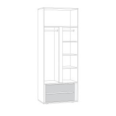 Муссон спальня (модульная) в Приобье - priobie.mebel24.online | фото 10
