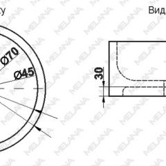 Накладная раковина melana mln-7076b (черная) в Приобье - priobie.mebel24.online | фото 2