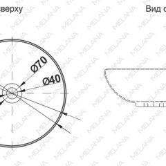 Накладная раковина melana mln-t4005-b9 (фиолет) в Приобье - priobie.mebel24.online | фото 2