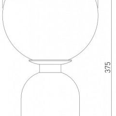 Настольная лампа декоративная Eurosvet Bubble 01197/1 черный жемчуг в Приобье - priobie.mebel24.online | фото 2