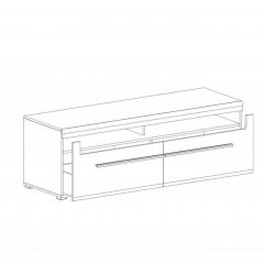 НИЦЦА Гостиная Тумба ТВ в Приобье - priobie.mebel24.online | фото 2