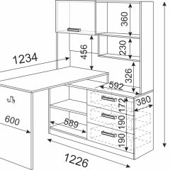 Подростковая Волкер (модульная) в Приобье - priobie.mebel24.online | фото 23