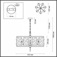 Подвесная люстра Odeon Light Elegante 4878/7 в Приобье - priobie.mebel24.online | фото 4