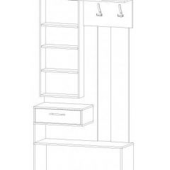 ИНФИНИТИ Прихожая (Секция с зеркалом + 2 шкафа-пенала) в Приобье - priobie.mebel24.online | фото 6