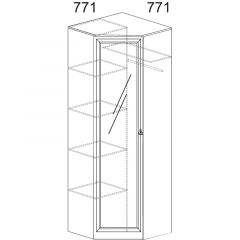Прихожая Инна 4 Денвер темный в Приобье - priobie.mebel24.online | фото 5