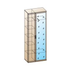 Прихожая Карина композиция 1 (Снежный ясень) в Приобье - priobie.mebel24.online | фото 2