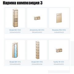 Прихожая Карина (модульная) в Приобье - priobie.mebel24.online | фото 8