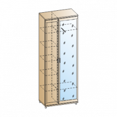 Прихожая Мелисса композиция 1 (Акация Молдау) в Приобье - priobie.mebel24.online | фото 2