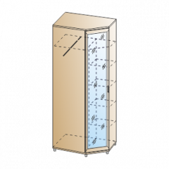 Прихожая Мелисса композиция 10 (Гикори Джексон светлый) в Приобье - priobie.mebel24.online | фото 6