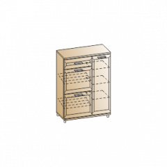 Прихожая Мелисса композиция 6 (Гикори Джексон светлый) в Приобье - priobie.mebel24.online | фото 3