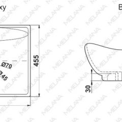 Раковина MELANA MLN-7211 в Приобье - priobie.mebel24.online | фото 2