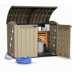 Садовый шкаф Стор ит Аут Ультра (STORE IT OUT ULTRA 2000 L) 2000 л, бежевый в Приобье - priobie.mebel24.online | фото 5