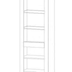 РЕГИНА Пенал со стеклом (анкор) в Приобье - priobie.mebel24.online | фото 2