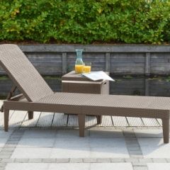 Шезлонг Джайпур (Jaipur Sun lounger) капучино в Приобье - priobie.mebel24.online | фото 2