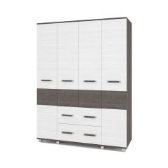 ВИОРА Шкаф 4-х дверный В43 в Приобье - priobie.mebel24.online | фото