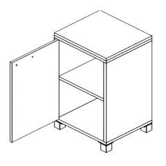 Шкаф для документов "Лауреат" (левый/правый) Л.Ш-1 в Приобье - priobie.mebel24.online | фото