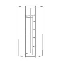 Шкаф для одежды 13.131 Амели в Приобье - priobie.mebel24.online | фото 2