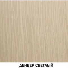 Шкаф для одежды №609 "Инна" Денвер светлый (*без полок) в Приобье - priobie.mebel24.online | фото 2