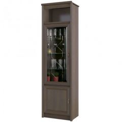 Шкаф для посуды №665 "Флоренция" Дуб оксфорд в Приобье - priobie.mebel24.online | фото