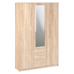 Шкаф комбинированный Дуэт Люкс с зеркалом в Приобье - priobie.mebel24.online | фото 2