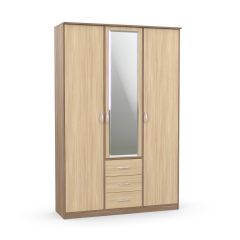 Шкаф комбинированный Дуэт Люкс с зеркалом в Приобье - priobie.mebel24.online | фото 4